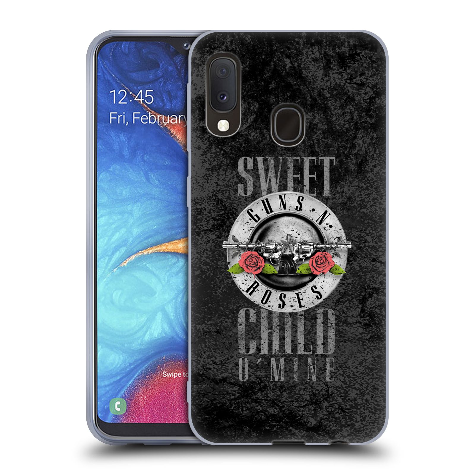 Silikonové pouzdro na mobil Samsung Galaxy A20e - Head Case - Guns N' Roses - Sweet Child (Silikonový kryt, obal, pouzdro na mobilní telefon Samsung Galaxy A20e A202F Dual SIM s motivem Guns N' Roses - Sweet Child)