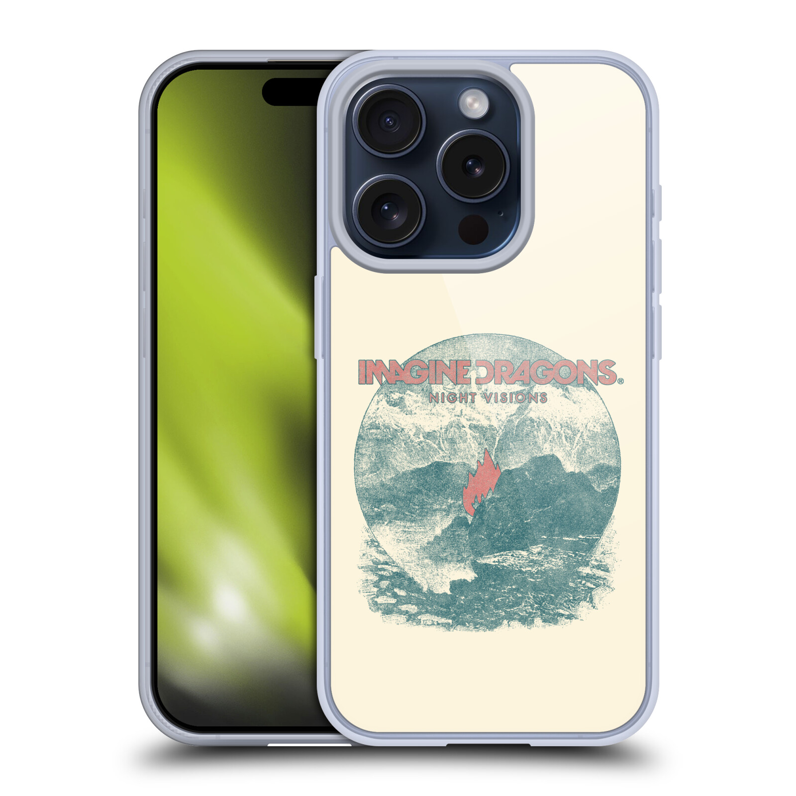 CUSTODIA CELLULARE UFFICIALE IMAGINE DRAGONS ARTE IN GEL MORBIDO PER CELLULARI APPLE iPHONE