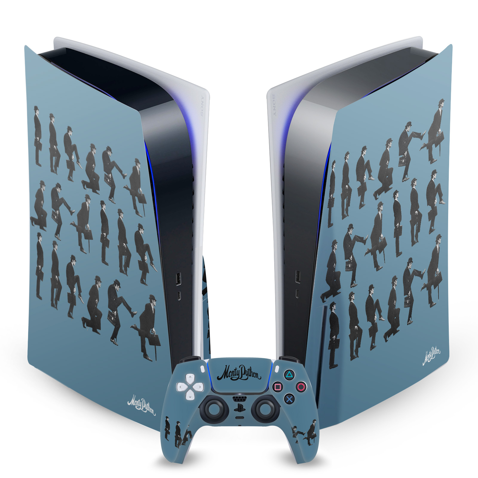 OFFICIAL MONTY PYTHON KEY ART VINYL SKIN DECAL FOR SONY PS5 DISC EDITION BUNDLE