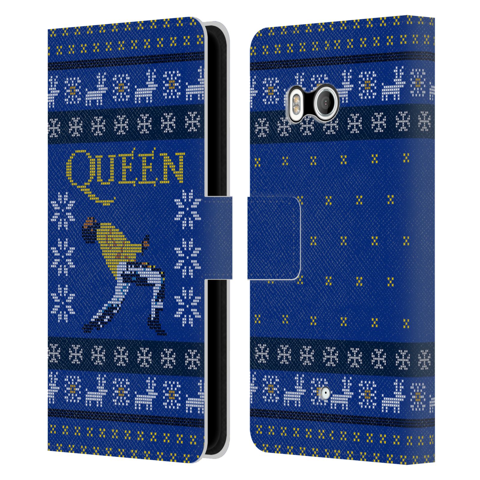 OFFICIAL QUEEN CHRISTMAS LEATHER BOOK WALLET CASE COVER FOR HTC PHONES 1 - Picture 7 of 7
