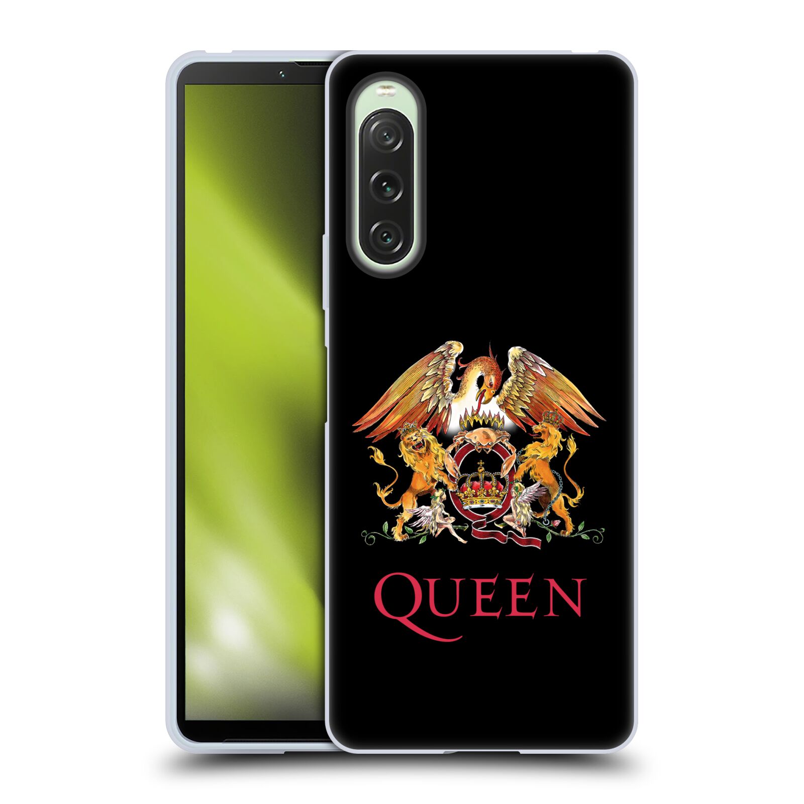 Silikonové pouzdro - Sony Xperia 10 V - Head Case - Queen - Logo (Silikonový kryt, obal, pouzdro na mobilní telefon Sony Xperia 10 V s motivem Queen - Logo)