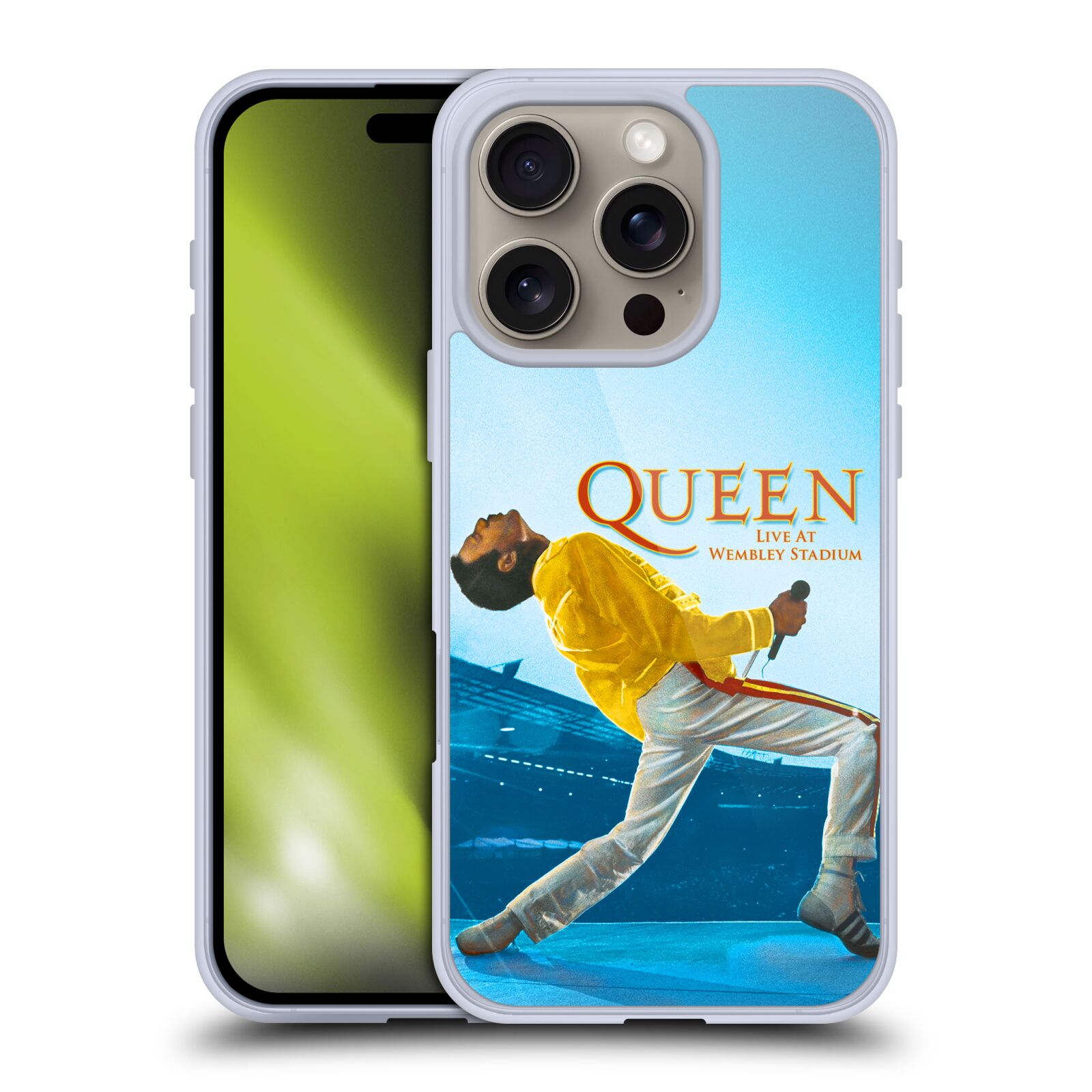 Silikonové lesklé pouzdro Apple iPhone 16 Pro - Head Case - Queen - Freddie Mercury (Lesklý silikonový kryt, obal, pouzdro na mobilní telefon Apple iPhone 16 Pro s motivem Queen - Freddie Mercury)