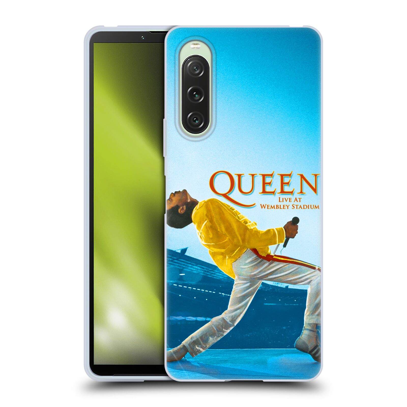 Silikonové pouzdro - Sony Xperia 10 V - Head Case - Queen - Freddie Mercury (Silikonový kryt, obal, pouzdro na mobilní telefon Sony Xperia 10 V s motivem Queen - Freddie Mercury)