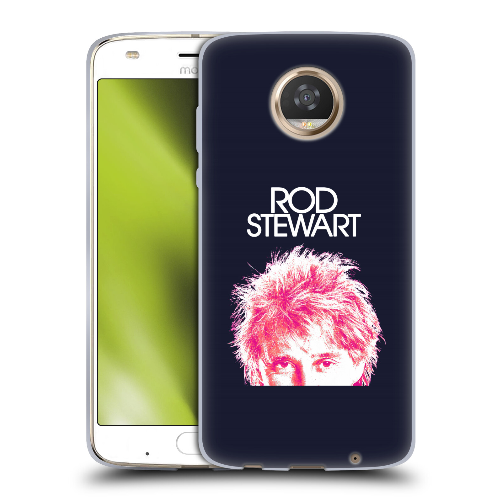 CUSTODIA GEL UFFICIALE ROD STEWART ART PER TELEFONI MOTOROLA - Foto 11 di 14