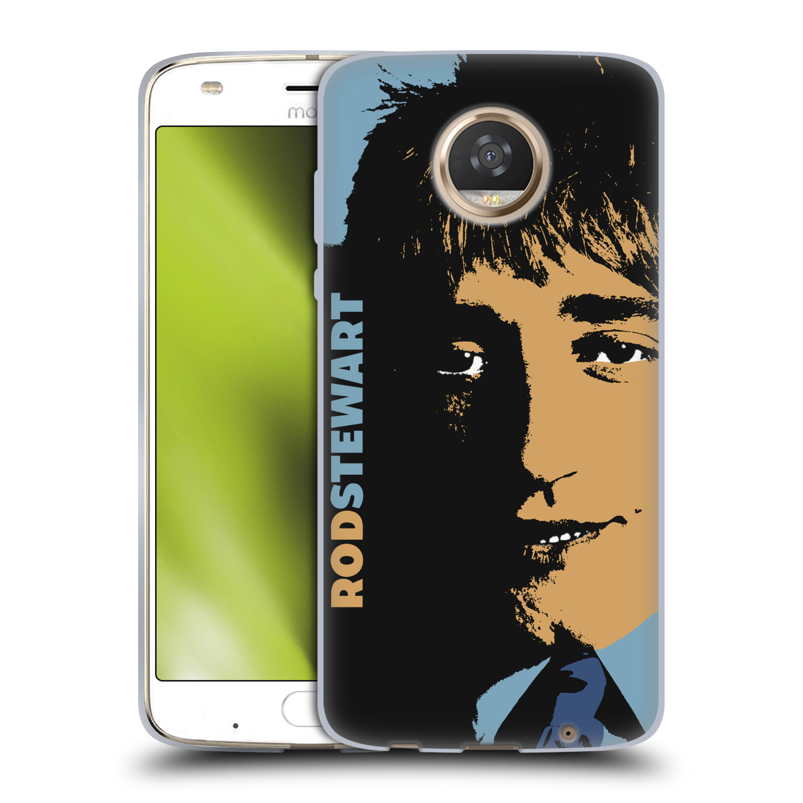 CUSTODIA GEL UFFICIALE ROD STEWART ART PER TELEFONI MOTOROLA - Foto 14 di 14