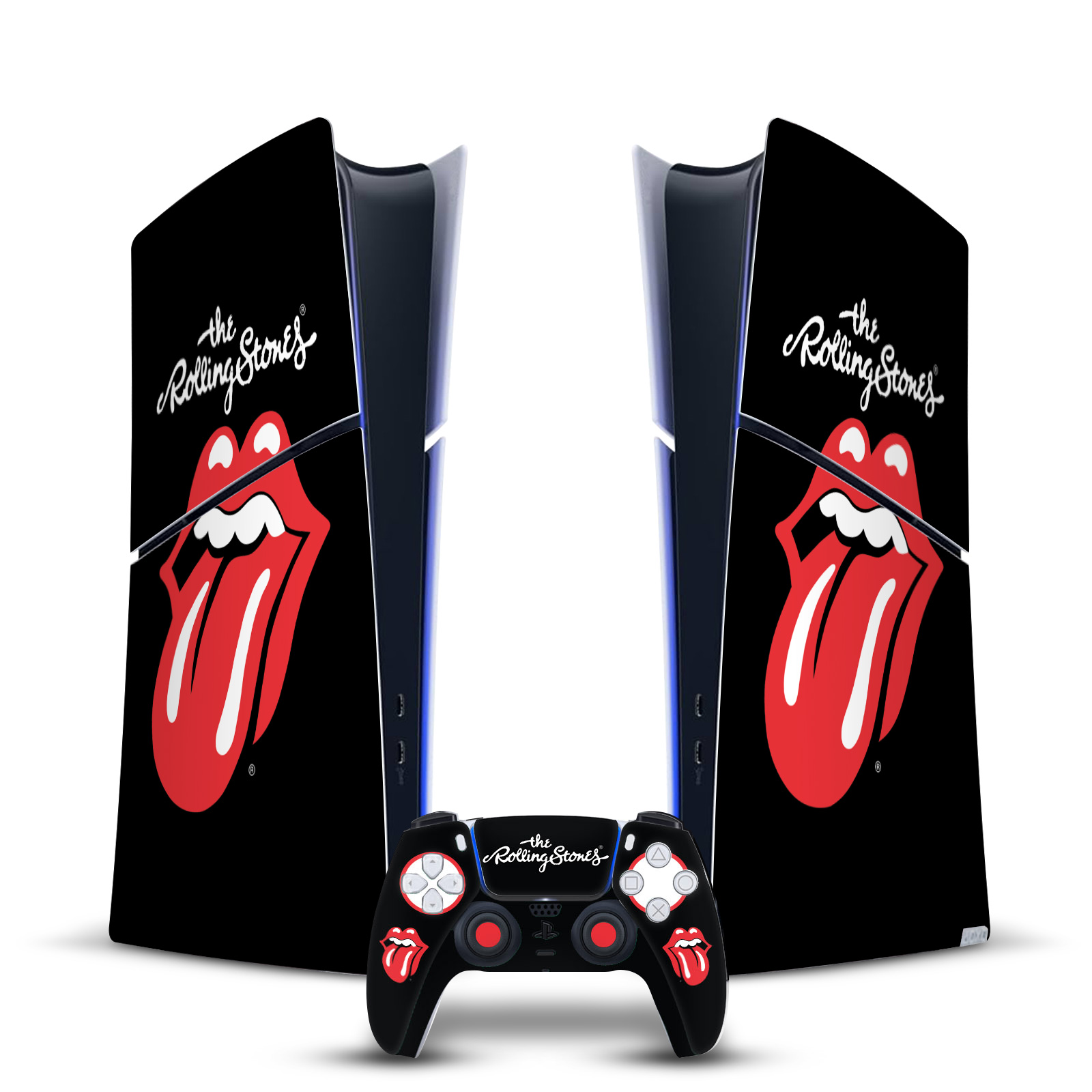 THE ROLLING STONES ART VINYL SKIN FOR PS5 SLIM DIGITAL CONSOLE & CONTROLLER