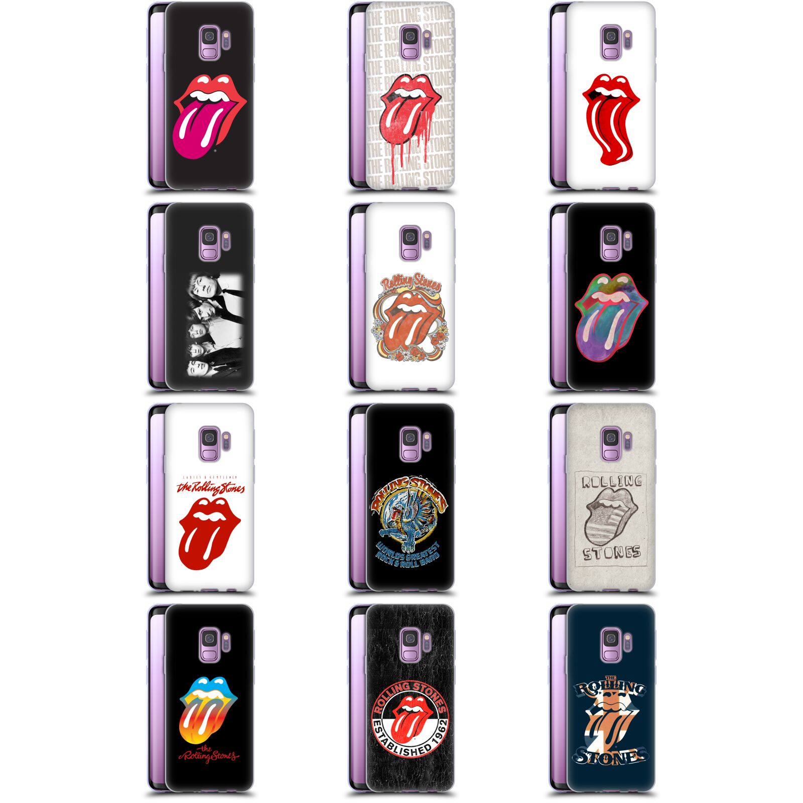 OFFICIAL THE ROLLING STONES GRAPHICS SOFT GEL CASE FOR SAMSUNG PHONES 1