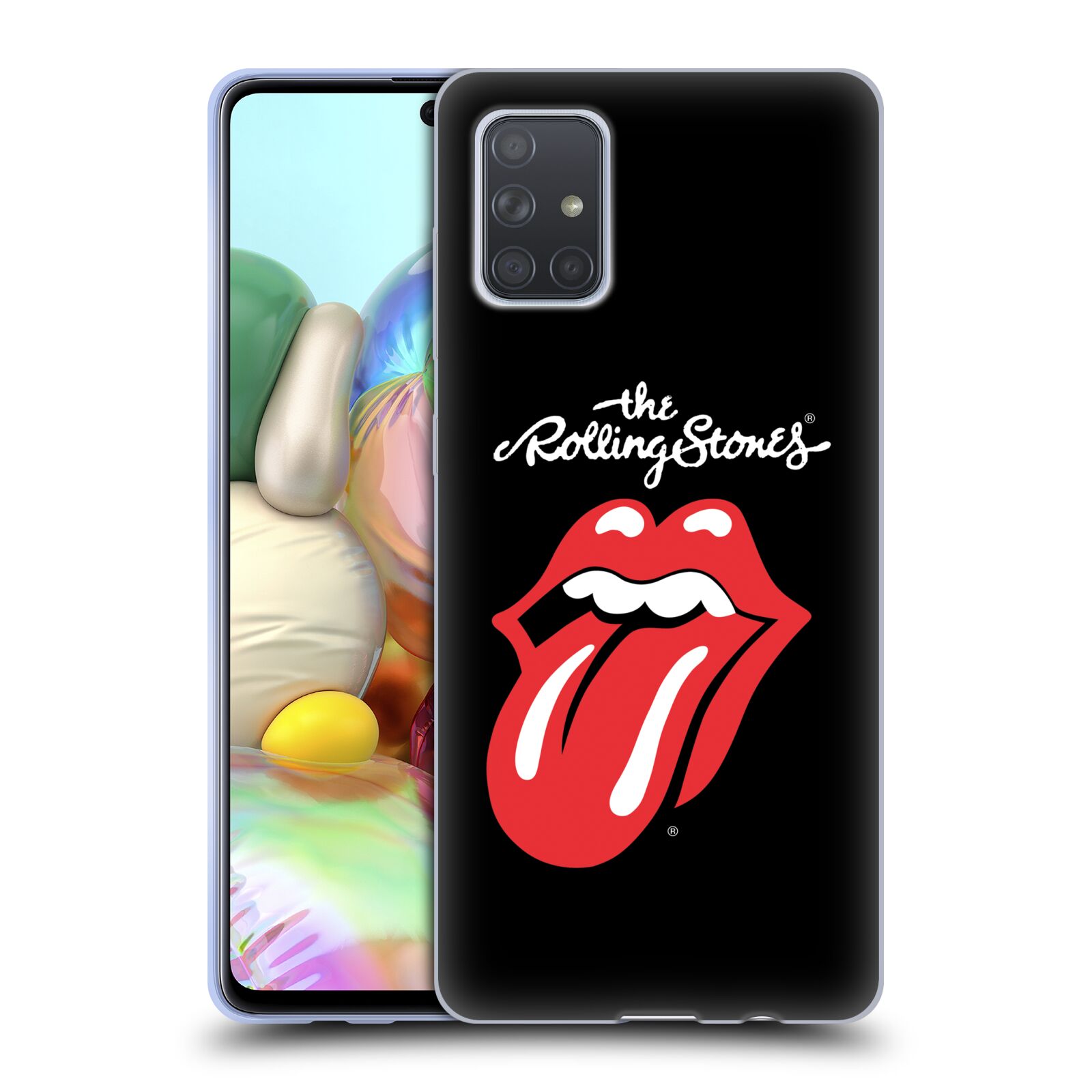 Silikonové pouzdro na mobil Samsung Galaxy A71 - Head Case - The Rolling Stones - Classic Lick (Silikonový kryt, obal, pouzdro na mobilní telefon Samsung Galaxy A71 A715F Dual SIM s motivem The Rolling Stones - Classic Lick)