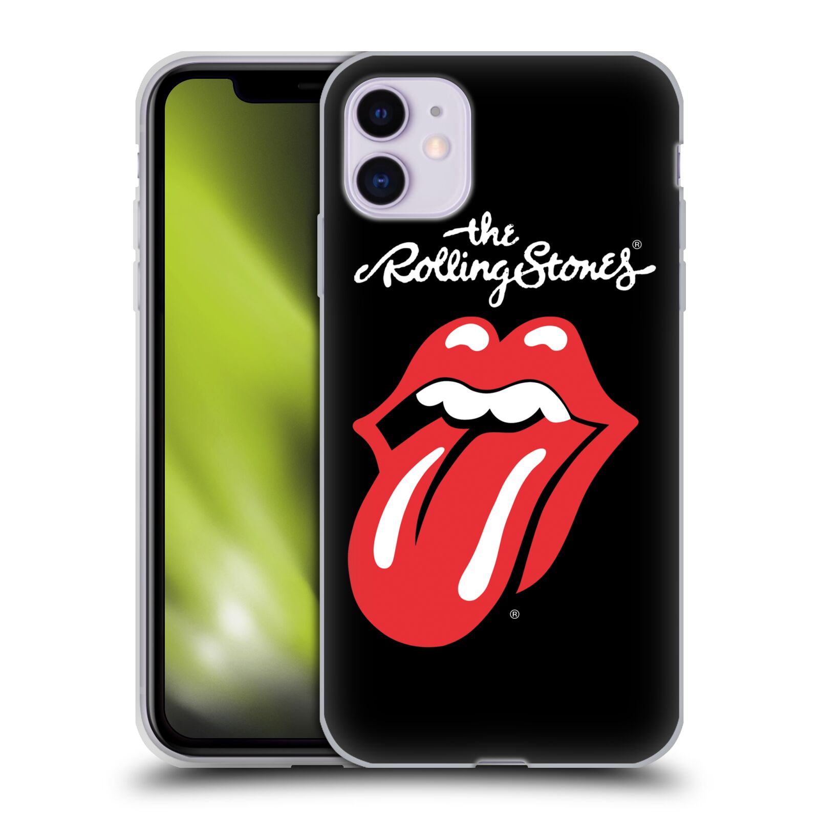 Silikonové pouzdro na mobil Apple iPhone 11 - Head Case - The Rolling Stones - Classic Lick - roztžený obal (Silikonový kryt, obal, pouzdro na mobilní telefon Apple iPhone 11 s displejem 6,1" s motivem The Rolling Stones - Classic Lick)