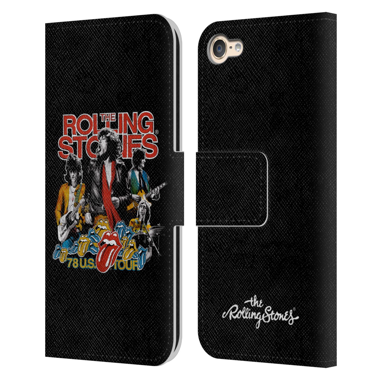 THE ROLLING STONES KEY ART LEATHER BOOK CASE FOR APPLE iPOD TOUCH MP3 - Picture 7 of 16