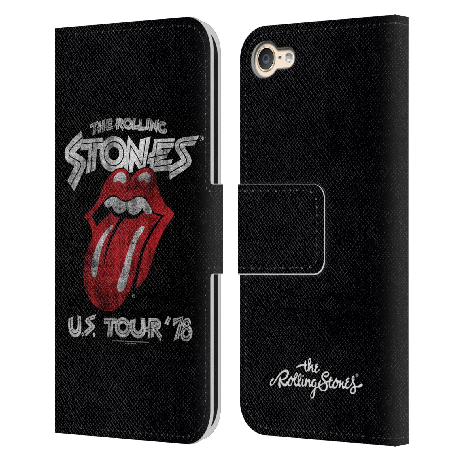 THE ROLLING STONES KEY ART LEATHER BOOK CASE FOR APPLE iPOD TOUCH MP3 - Picture 15 of 16
