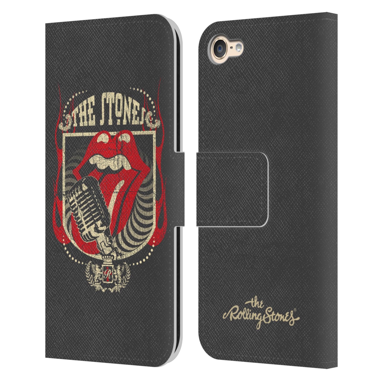 THE ROLLING STONES KEY ART LEATHER BOOK CASE FOR APPLE iPOD TOUCH MP3 - Picture 10 of 16