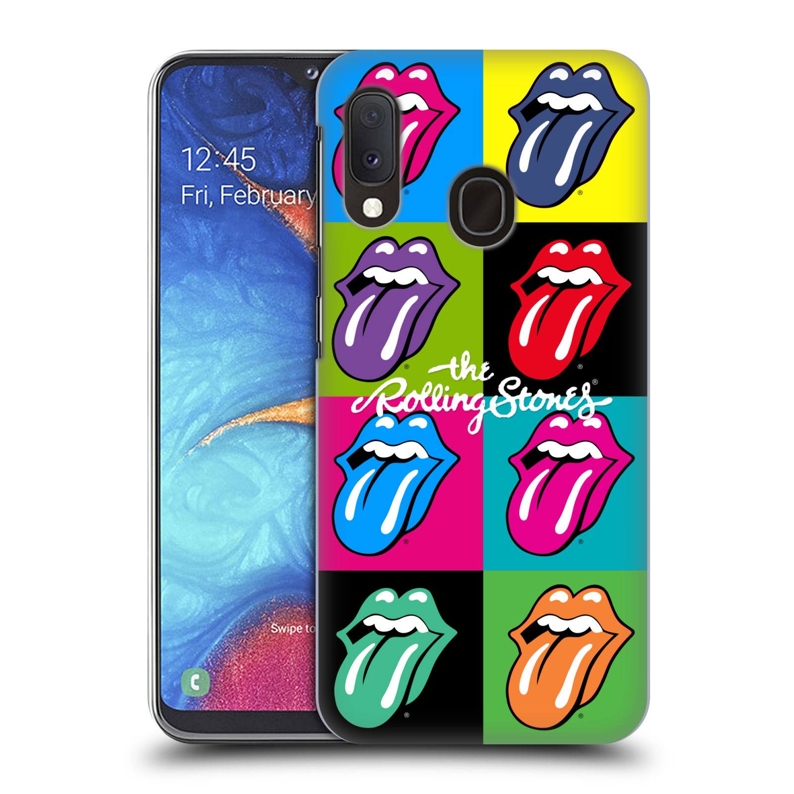 Plastové pouzdro na mobil Samsung Galaxy A20e - Head Case - The Rolling Stones - Pop Art Vyplazené Jazyky (Plastový kryt, pouzdro, obal na mobilní telefon Samsung Galaxy A20e A202F Dual SIM s motivem The Rolling Stones - Pop Art Vyplazené Jazyky)