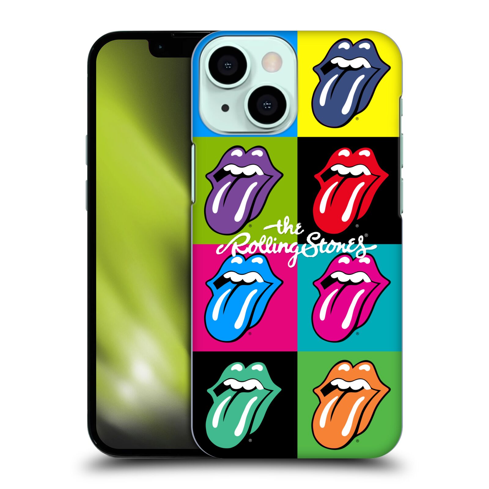 Plastové pouzdro na mobil Apple iPhone 13 Mini - Head Case - The Rolling Stones - Pop Art Vyplazené Jazyky (Plastový kryt, pouzdro, obal na mobilní telefon Apple iPhone 13 Mini s motivem The Rolling Stones - Pop Art Vyplazené Jazyky)