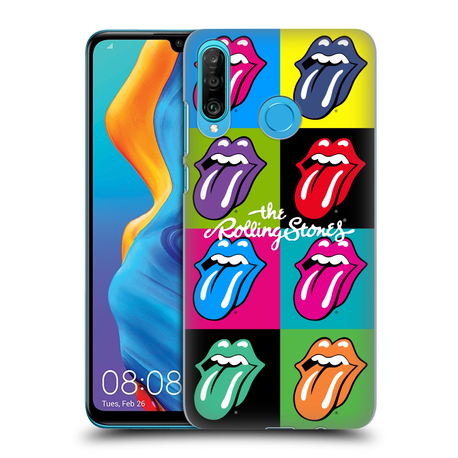 Plastové pouzdro na mobil Huawei P30 Lite - Head Case - The Rolling Stones - Pop Art Vyplazené Jazyky (Plastový kryt, pouzdro, obal na mobilní telefon Huawei P30 Lite Dual Sim (MAR-L01A, MAR-L21A, MAR-LX1A) s motivem The Rolling Stones - Pop Art Vyplazené