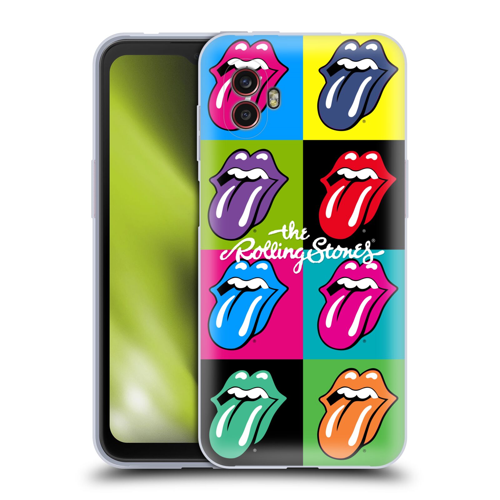 Silikonové pouzdro - Samsung Galaxy Xcover 6 Pro - Head Case - The Rolling Stones - Pop Art Vyplazené Jazyky (Silikonový kryt, obal, pouzdro na mobilní telefon Samsung Galaxy Xcover 6 Pro s motivem The Rolling Stones - Pop Art Vyplazené Jazyky)