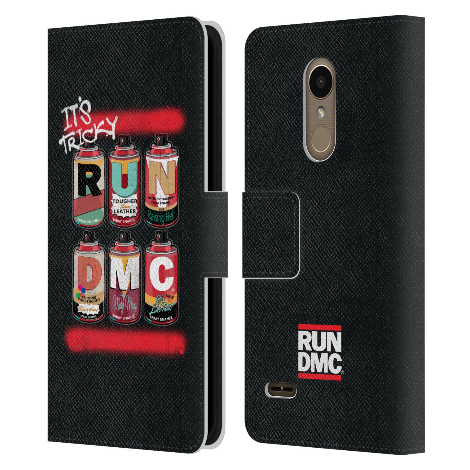 OFFICIAL RUN-D.M.C. KEY ART LEATHER BOOK WALLET CASE FOR LG PHONES 1 - Picture 7 of 7