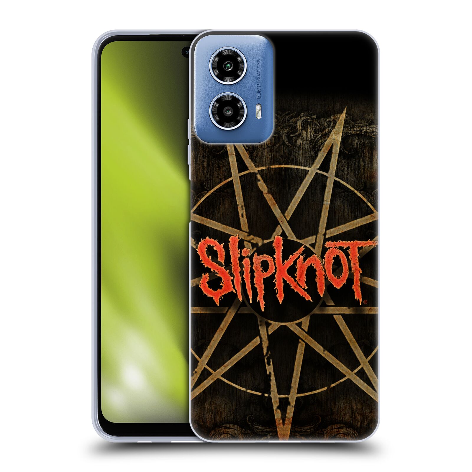 Silikonové pouzdro na mobil Motorola Moto G34 5G - Head Case - Slipknot - Znak (Silikonový kryt, obal, pouzdro na mobilní telefon Motorola Moto G34 5G s motivem Slipknot - Znak)