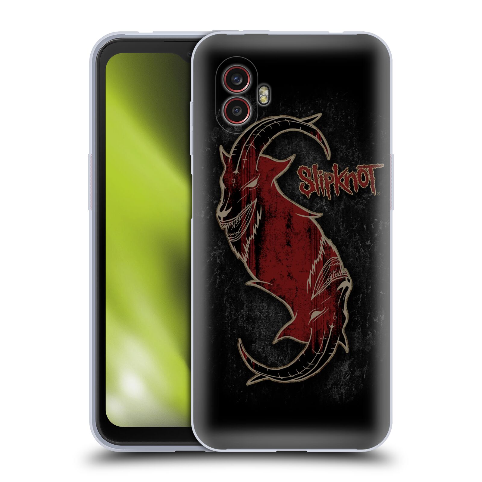 Silikonové pouzdro - Samsung Galaxy Xcover 6 Pro - Head Case - Slipknot - Rudý kozel (Silikonový kryt, obal, pouzdro na mobilní telefon Samsung Galaxy Xcover 6 Pro s motivem Slipknot - Rudý kozel)