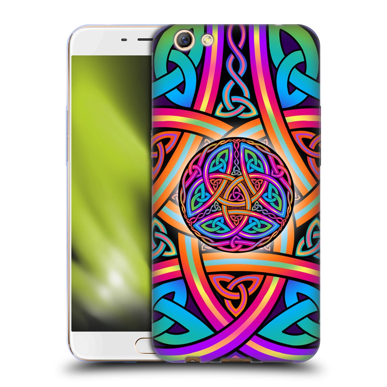 OFFICIAL BETH WILSON RAINBOW CELTIC KNOTS SOFT GEL CASE FOR OPPO PHONES - Picture 8 of 15
