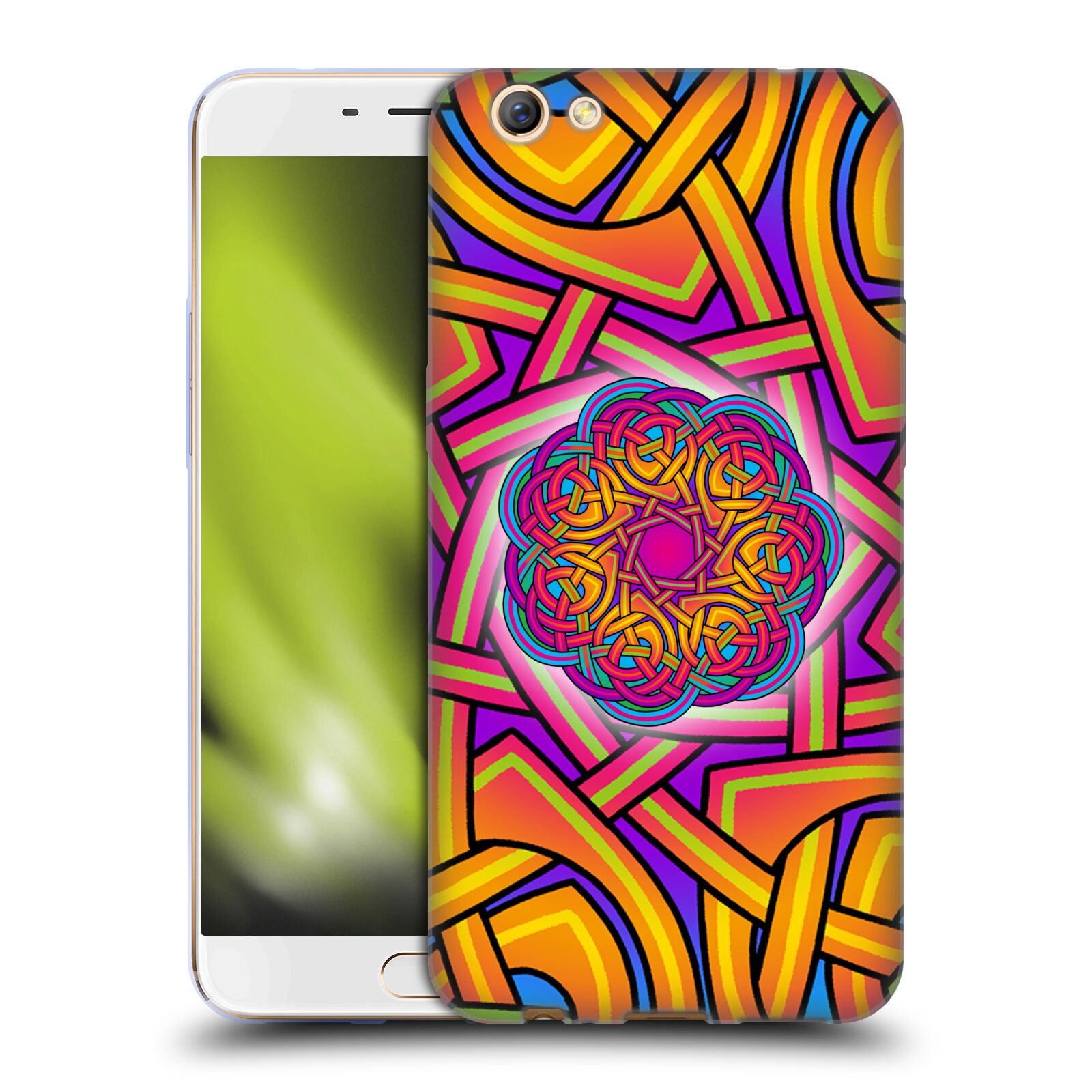OFFICIAL BETH WILSON RAINBOW CELTIC KNOTS SOFT GEL CASE FOR OPPO PHONES - Picture 9 of 15