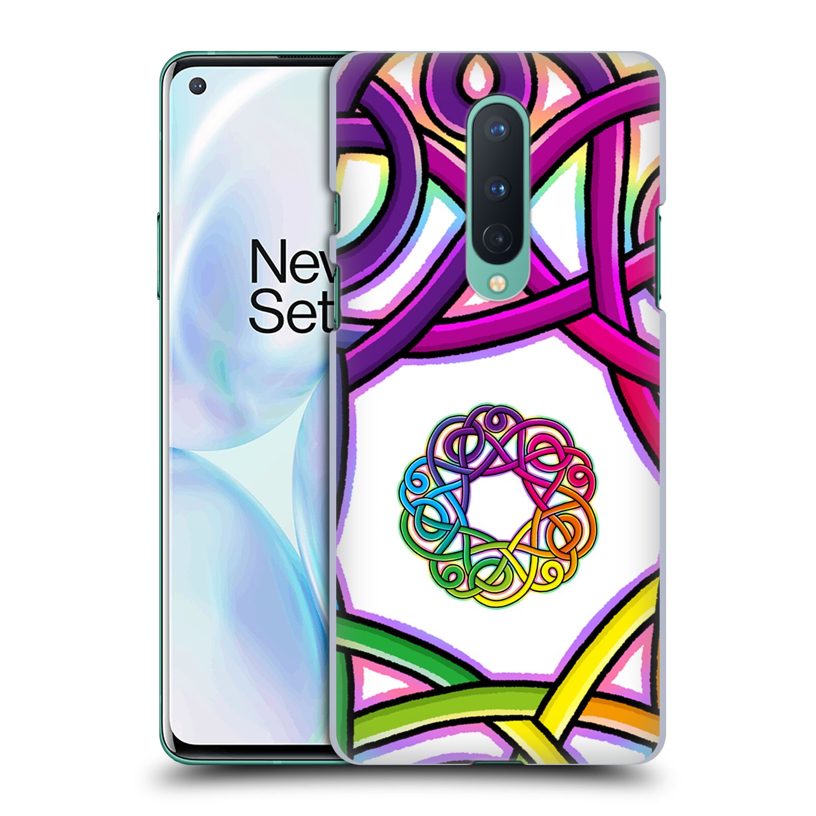 OFFICIAL BETH WILSON RAINBOW CELTIC KNOTS BACK CASE FOR OPPO PHONES - Picture 10 of 15