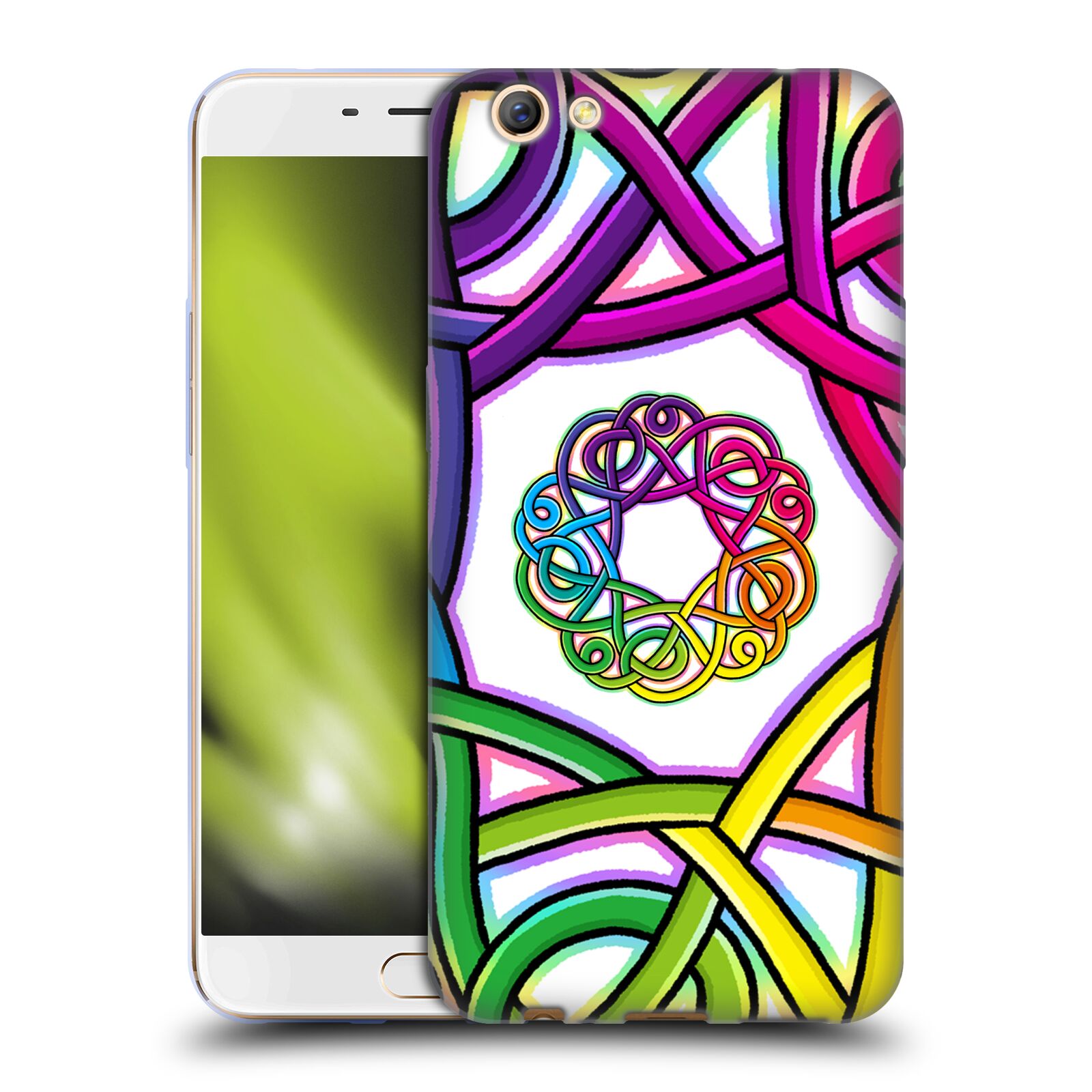 OFFICIAL BETH WILSON RAINBOW CELTIC KNOTS SOFT GEL CASE FOR OPPO PHONES - Picture 10 of 15