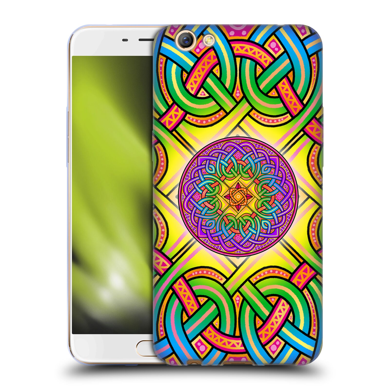 OFFICIAL BETH WILSON RAINBOW CELTIC KNOTS SOFT GEL CASE FOR OPPO PHONES - Picture 11 of 15