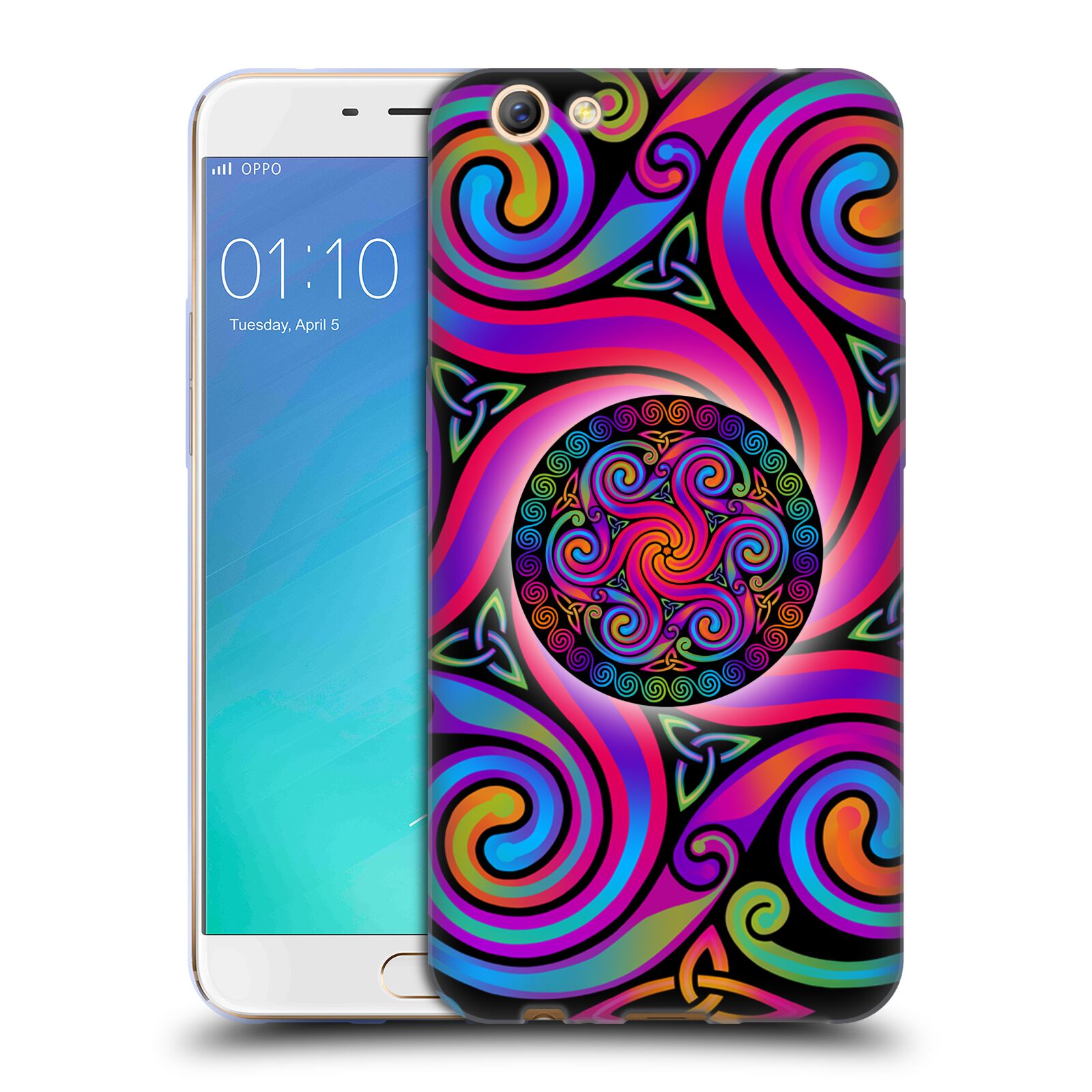 OFFICIAL BETH WILSON RAINBOW CELTIC KNOTS SOFT GEL CASE FOR OPPO PHONES - Picture 15 of 15