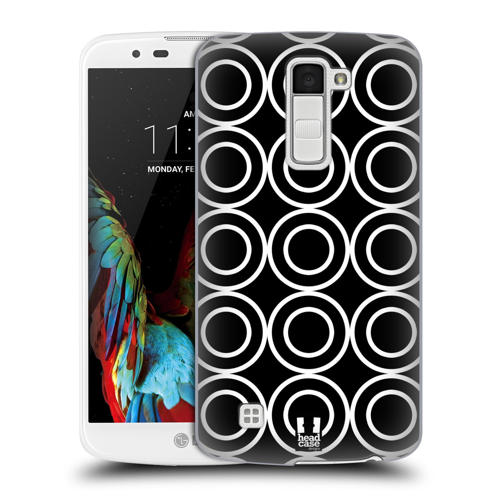 HEAD CASE DESIGNS BLACK AND WHITE PATTERNS BACK CASE & WALLPAPER FOR LG PHONES 3 - Picture 11 of 17