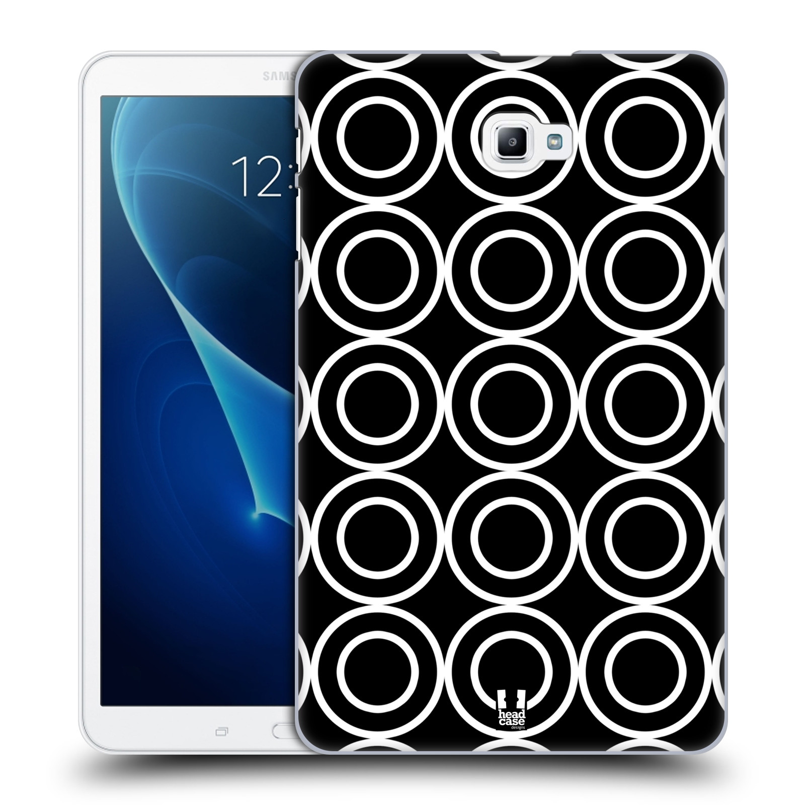 HEAD CASE DESIGNS BNW PATTERNS HARD BACK CASE & WALLPAPER FOR SAMSUNG TABLETS 1 - Picture 11 of 17