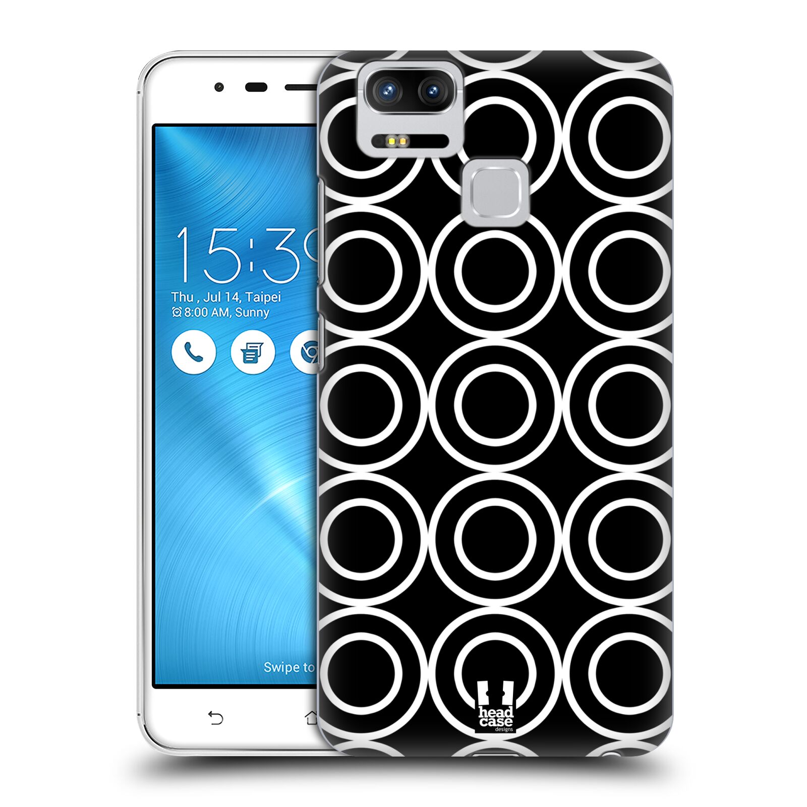 HEAD CASE DESIGNS BNW PATTERNS BACK CASE & WALLPAPER FOR ASUS ZENFONE PHONES - Picture 11 of 17