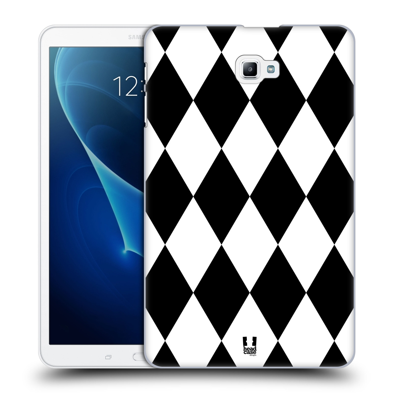 HEAD CASE DESIGNS BNW PATTERNS HARD BACK CASE & WALLPAPER FOR SAMSUNG TABLETS 1 - Picture 9 of 17