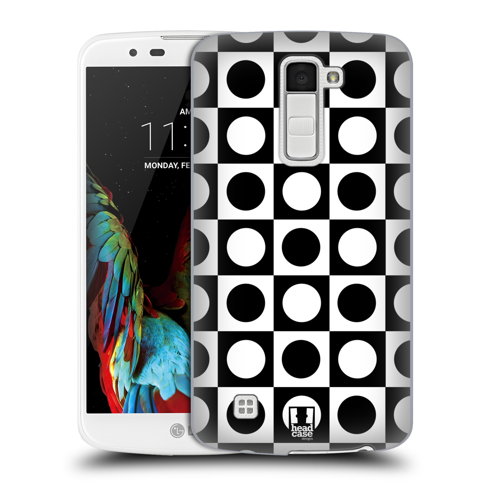 HEAD CASE DESIGNS BLACK AND WHITE PATTERNS BACK CASE & WALLPAPER FOR LG PHONES 3 - Picture 10 of 17