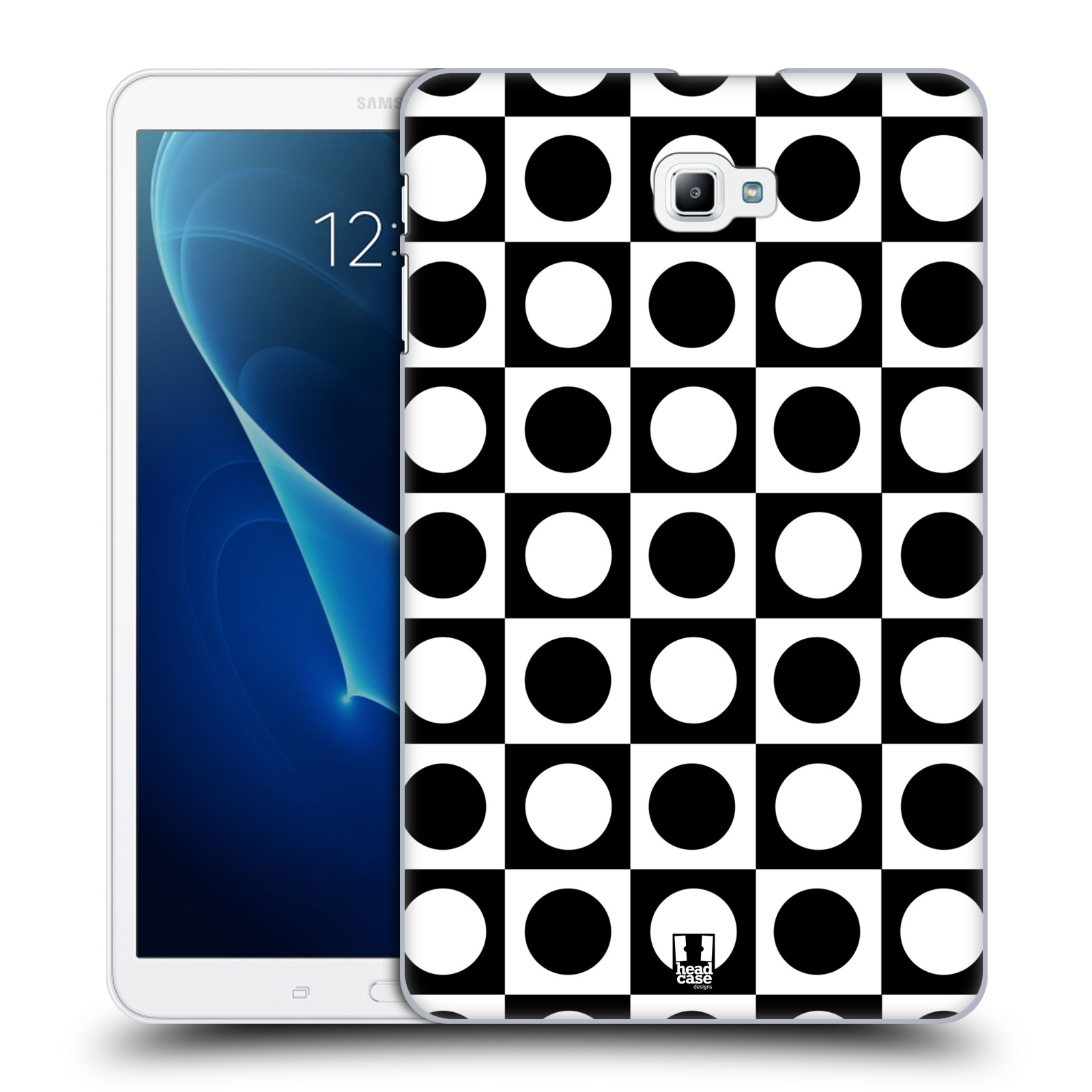 HEAD CASE DESIGNS BNW PATTERNS HARD BACK CASE & WALLPAPER FOR SAMSUNG TABLETS 1 - Picture 10 of 17