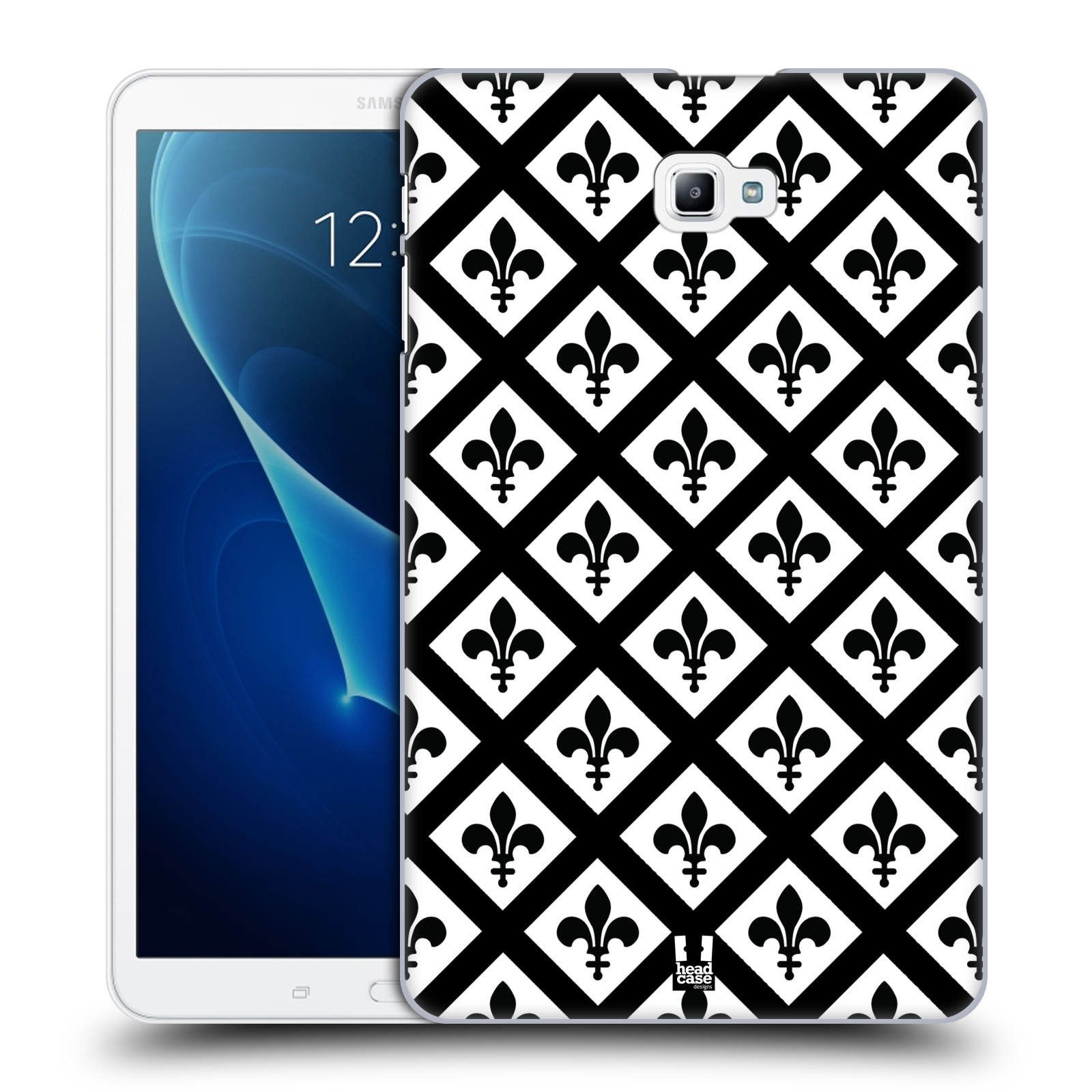HEAD CASE DESIGNS BNW PATTERNS HARD BACK CASE & WALLPAPER FOR SAMSUNG TABLETS 1 - Picture 13 of 17