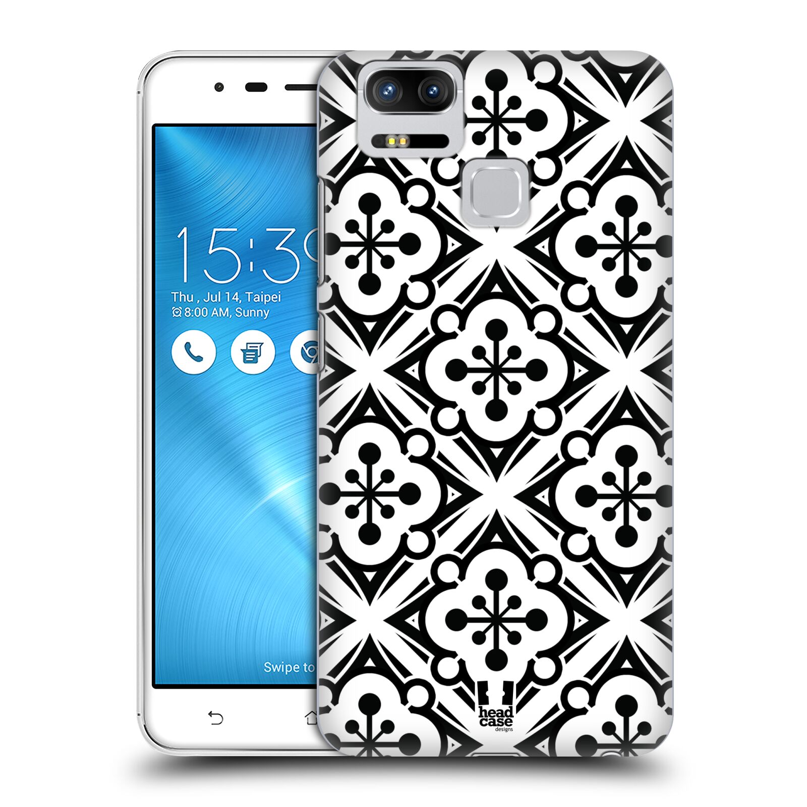 HEAD CASE DESIGNS BNW PATTERNS BACK CASE & WALLPAPER FOR ASUS ZENFONE PHONES - Picture 14 of 17
