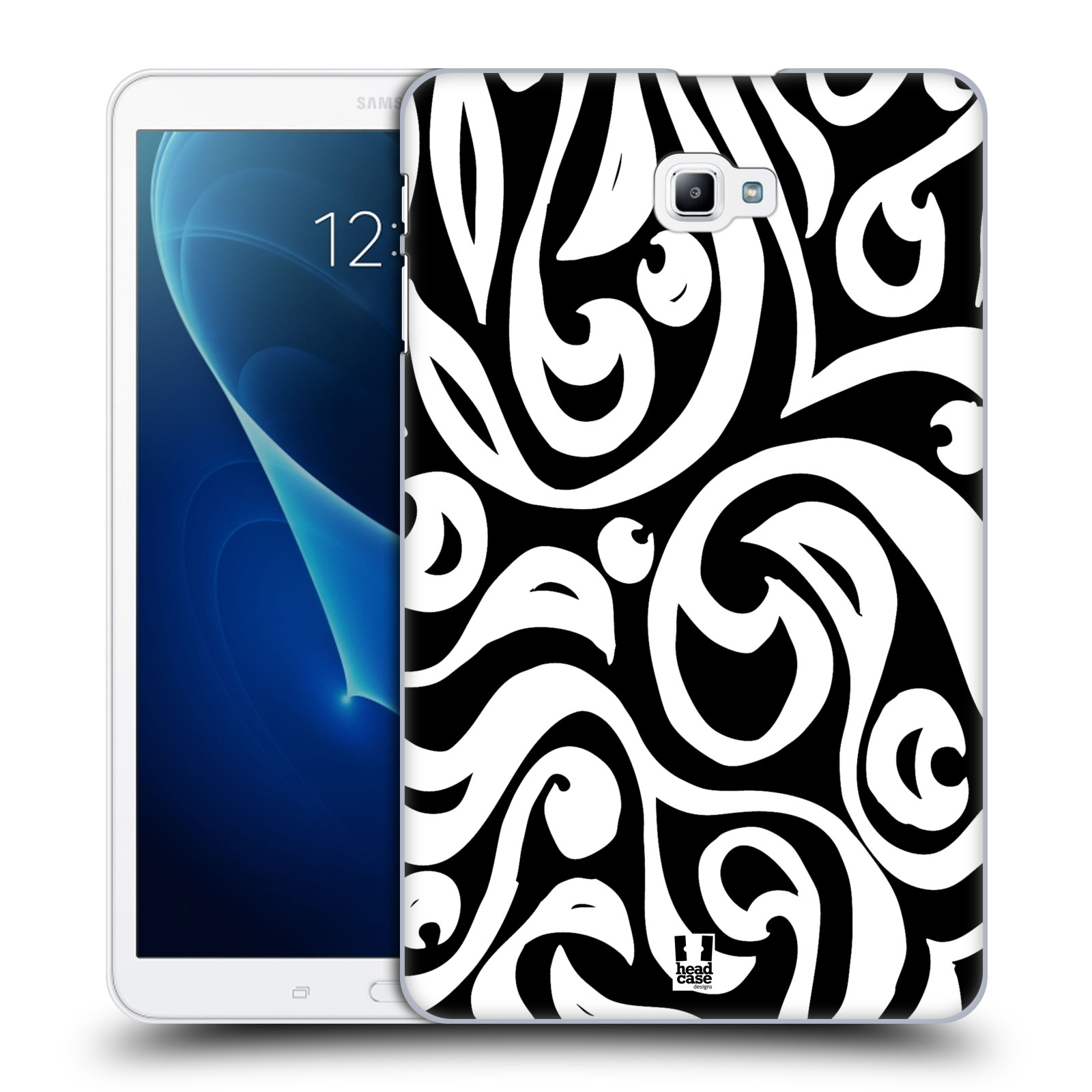 HEAD CASE DESIGNS BNW PATTERNS HARD BACK CASE & WALLPAPER FOR SAMSUNG TABLETS 1 - Picture 15 of 17