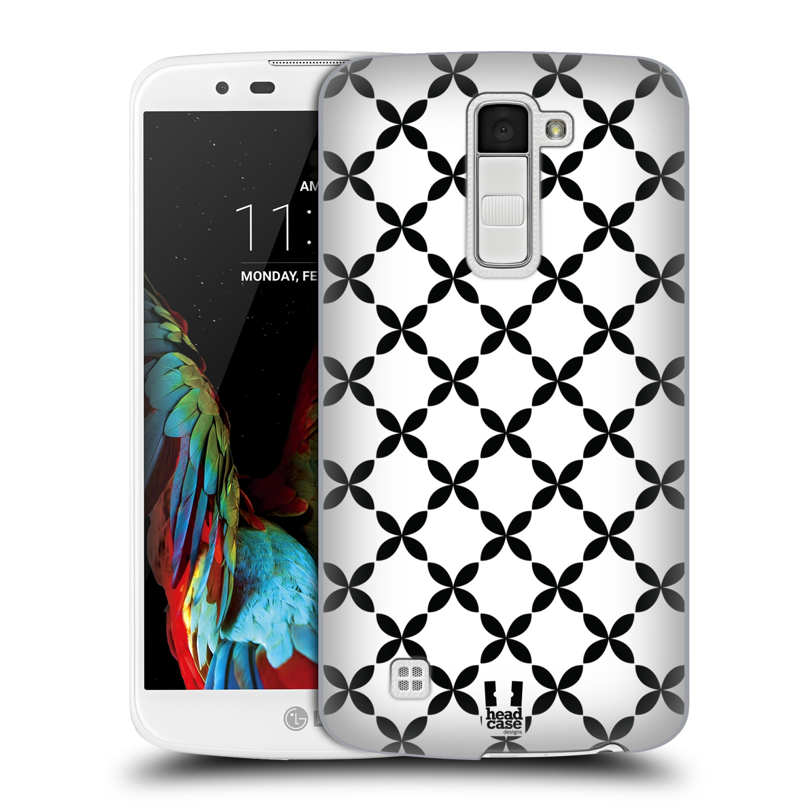 HEAD CASE DESIGNS BLACK AND WHITE PATTERNS BACK CASE & WALLPAPER FOR LG PHONES 3 - Picture 16 of 17