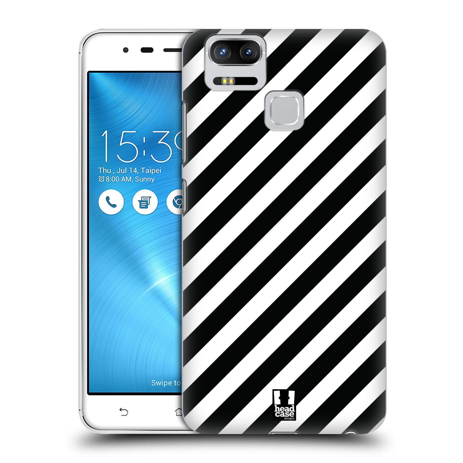 HEAD CASE DESIGNS BNW PATTERNS BACK CASE & WALLPAPER FOR ASUS ZENFONE PHONES - Picture 17 of 17