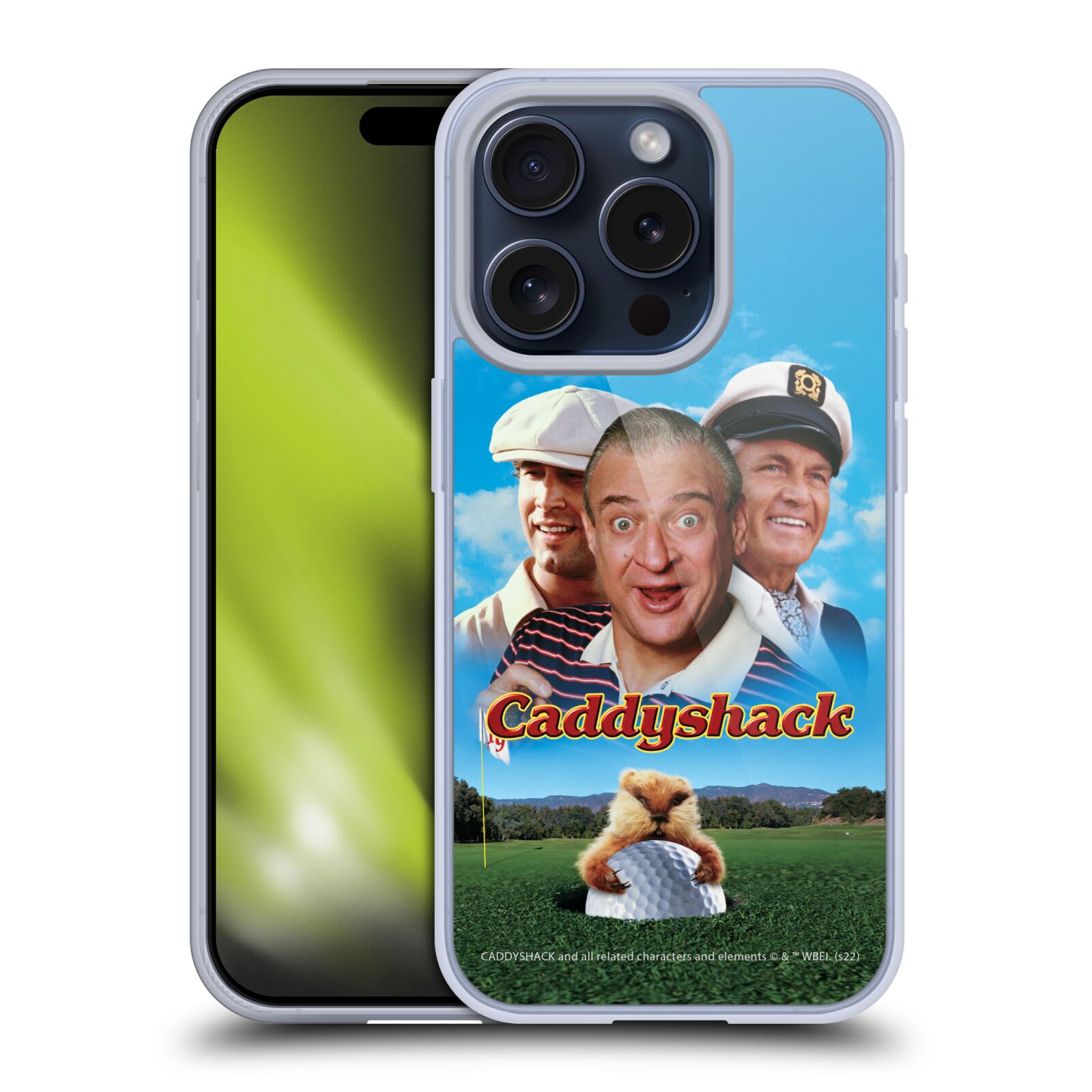 OFFICIAL CADDYSHACK GRAPHICS GEL CASE COMPATIBLE W/ APPLE iPHONE PHONES/MAGSAFE