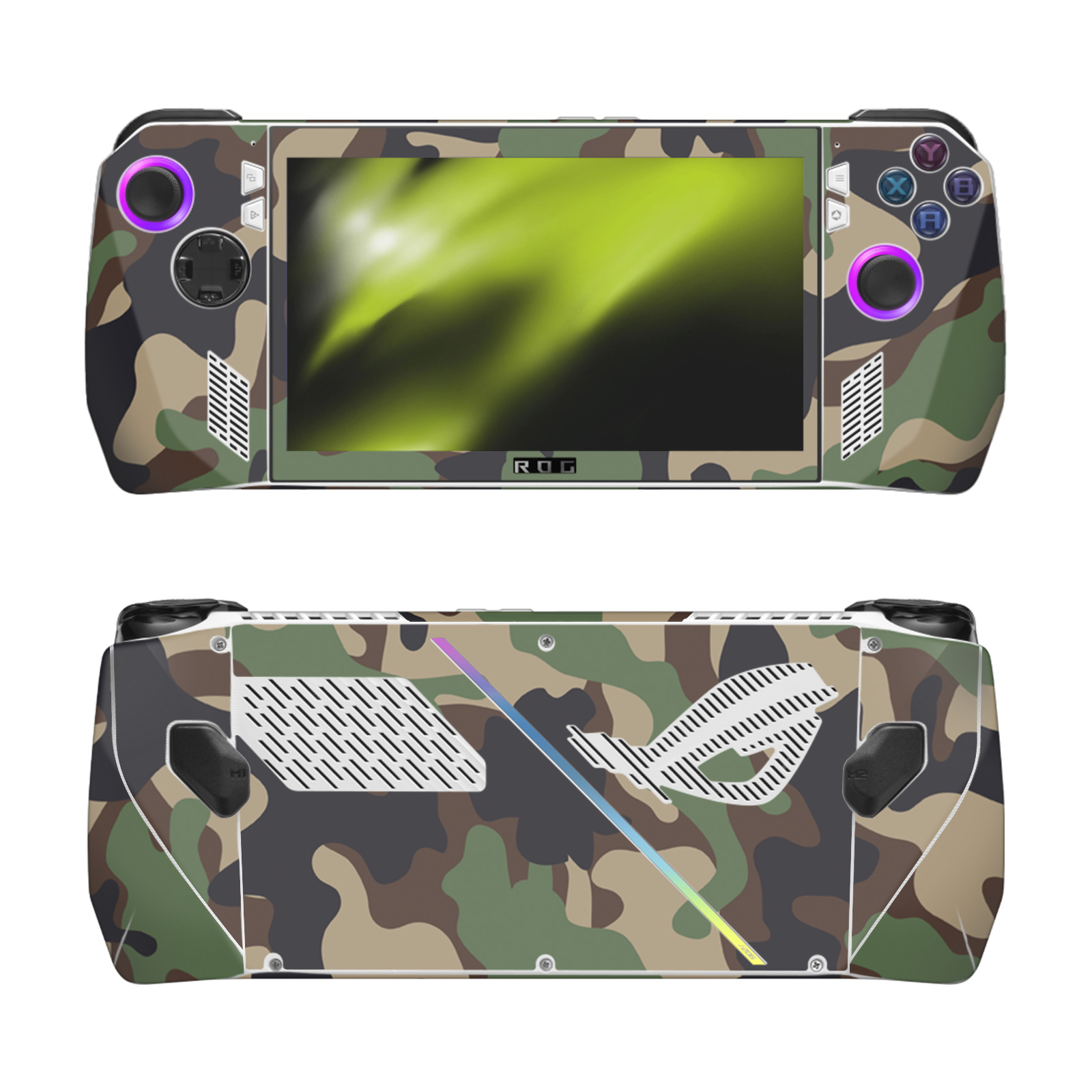 COVER DECALCOMANIA HEAD CASE DESIGNS CAMOUFLAGE VINILE STICKER SKIN PER ASUS ROG ALLY - Foto 7 di 11