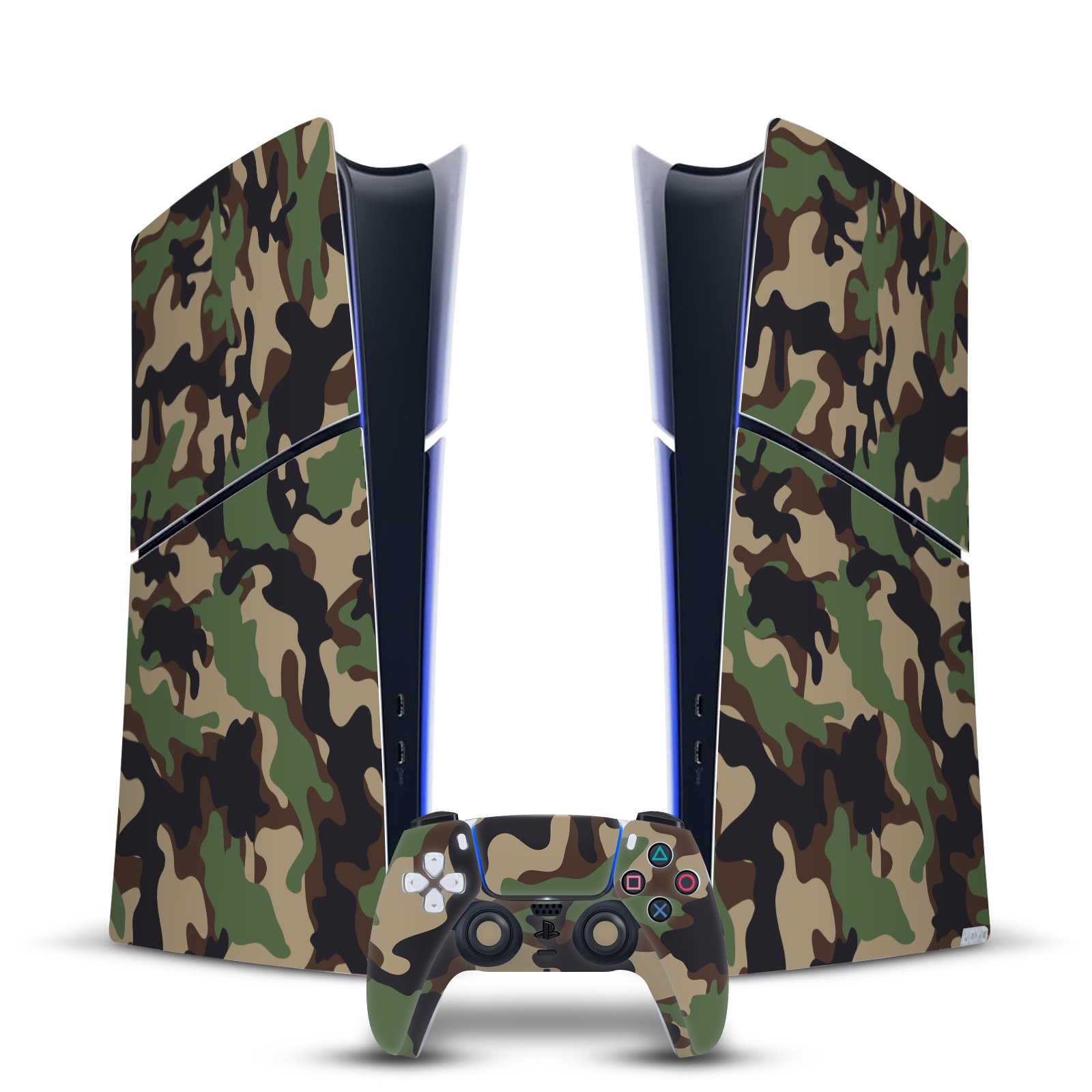 HEAD CASE DESIGNS CAMOUFLAGE VINYL SKIN FOR PS5 SLIM/PRO DIGITAL EDITION BUNDLE