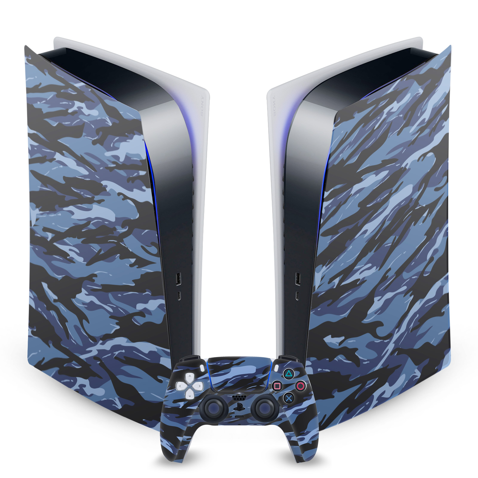 HEAD CASE DESIGNS CAMOUFLAGE VINYL SKIN FOR SONY PS5 DIGITAL EDITION BUNDLE