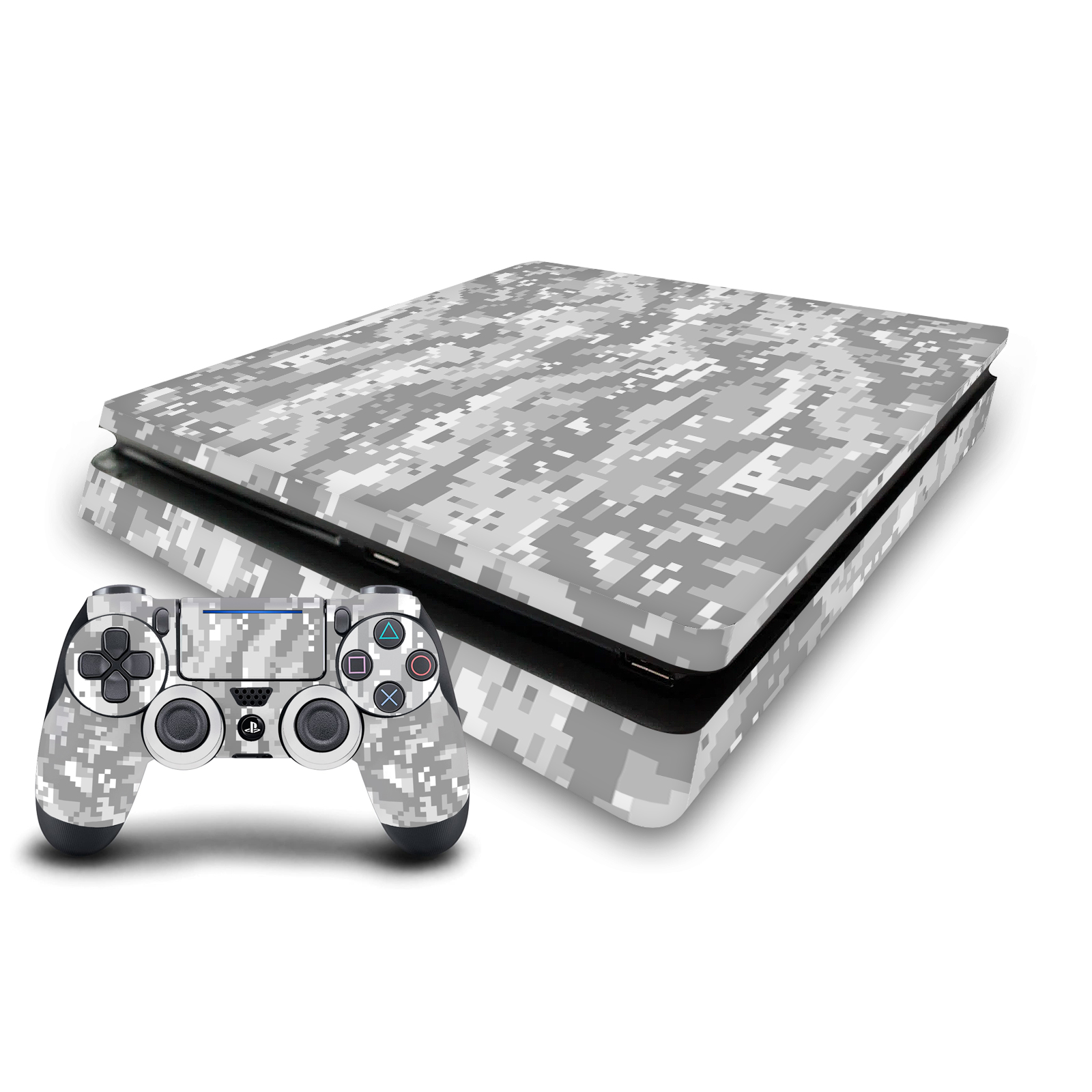 HEAD CASE DESIGNS CAMOUFLAGE VINYL SKIN DECAL FOR PS4 SLIM CONSOLE & CONTROLLER