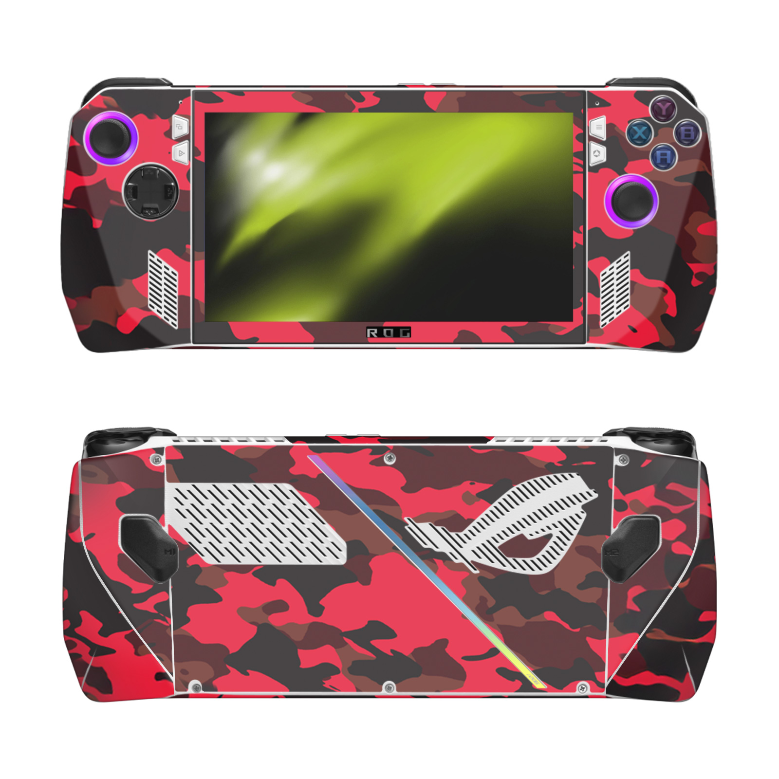 COVER DECALCOMANIA HEAD CASE DESIGNS CAMOUFLAGE VINILE STICKER SKIN PER ASUS ROG ALLY - Foto 11 di 11