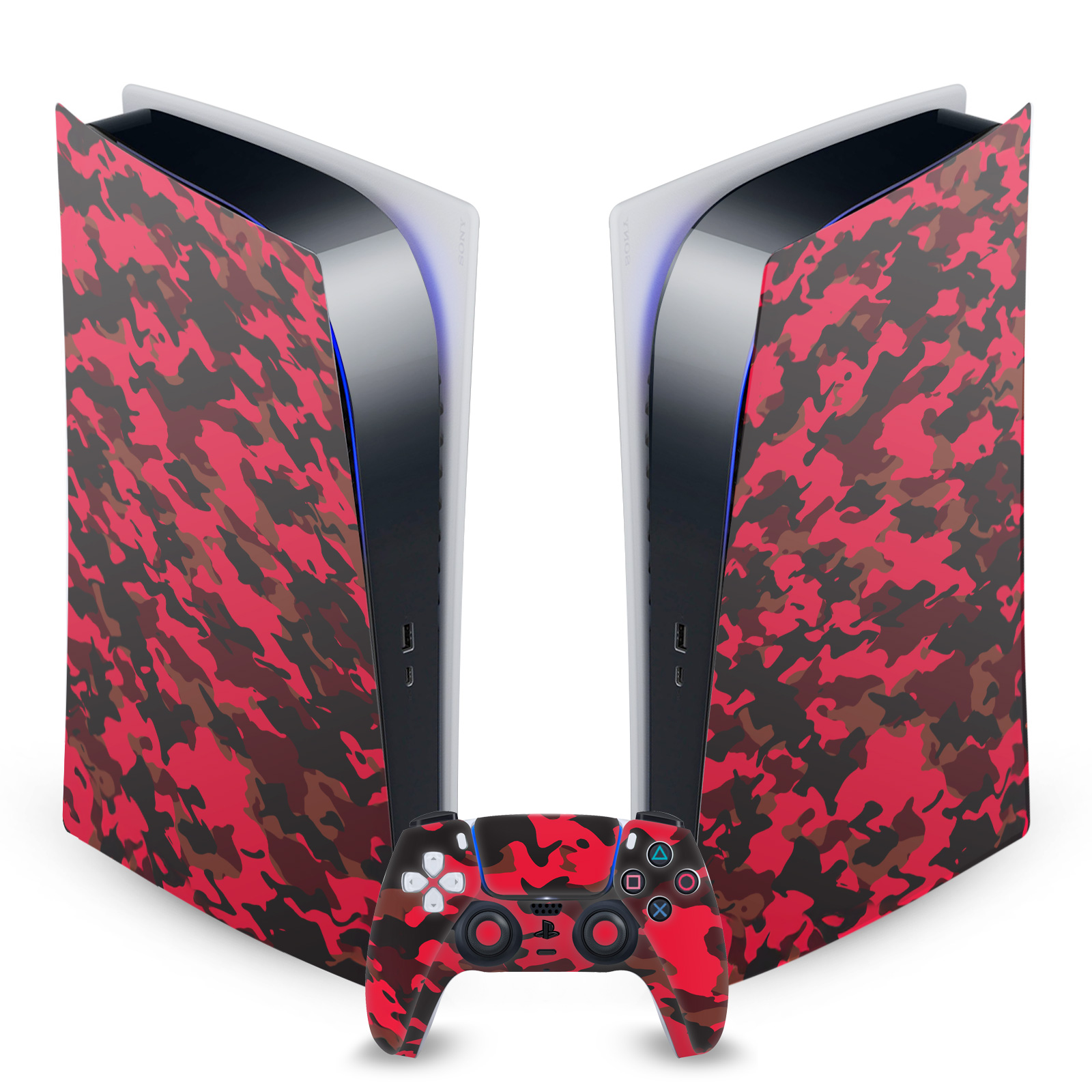 HEAD CASE DESIGNS CAMOUFLAGE VINYL SKIN FOR SONY PS5 DIGITAL EDITION BUNDLE