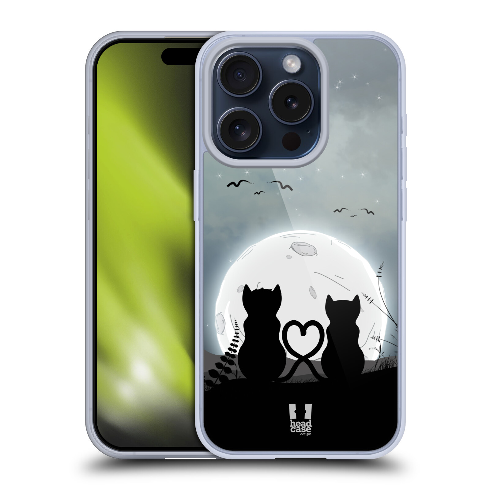 HEAD CASE DESIGNS KAT EN MAAN SOFT GEL CASE HOESJE VOOR APPLE iPHONE TELEFOONS - Afbeelding 11 van 14