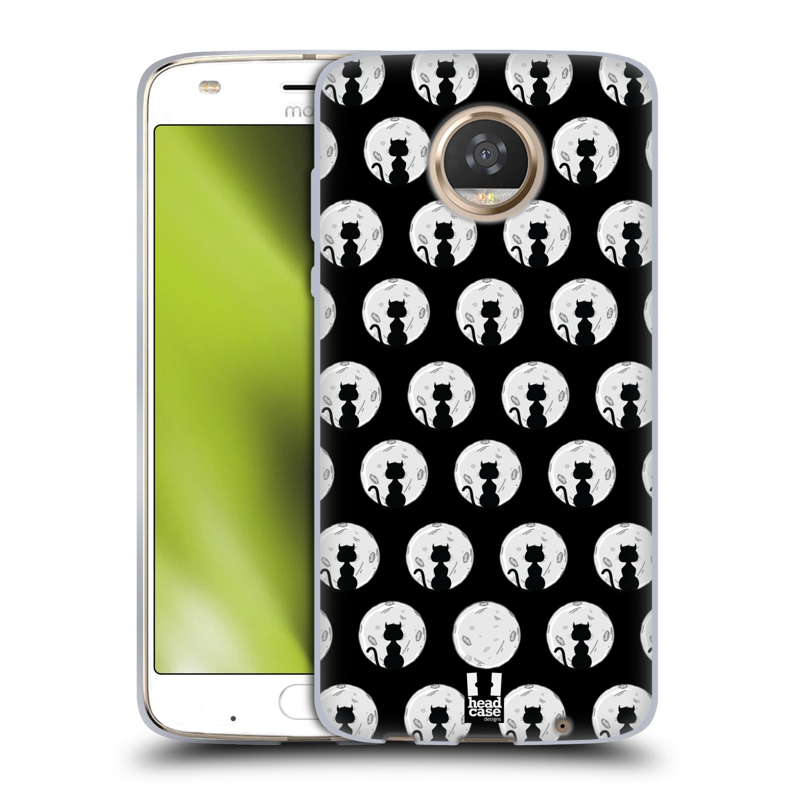 HEAD CASE DESIGNS CAT AND MOON GEL CASE FOR MOTOROLA PHONES - Picture 11 of 14