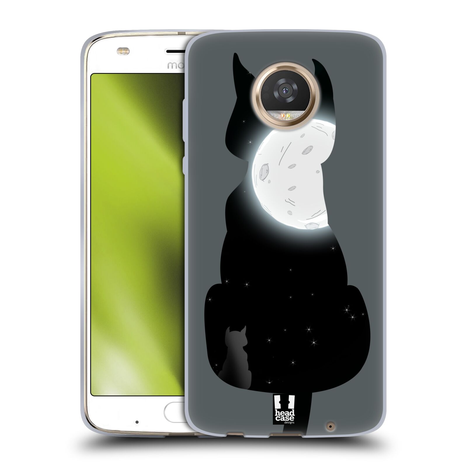 HEAD CASE DESIGNS CAT AND MOON GEL CASE FOR MOTOROLA PHONES - Picture 12 of 14